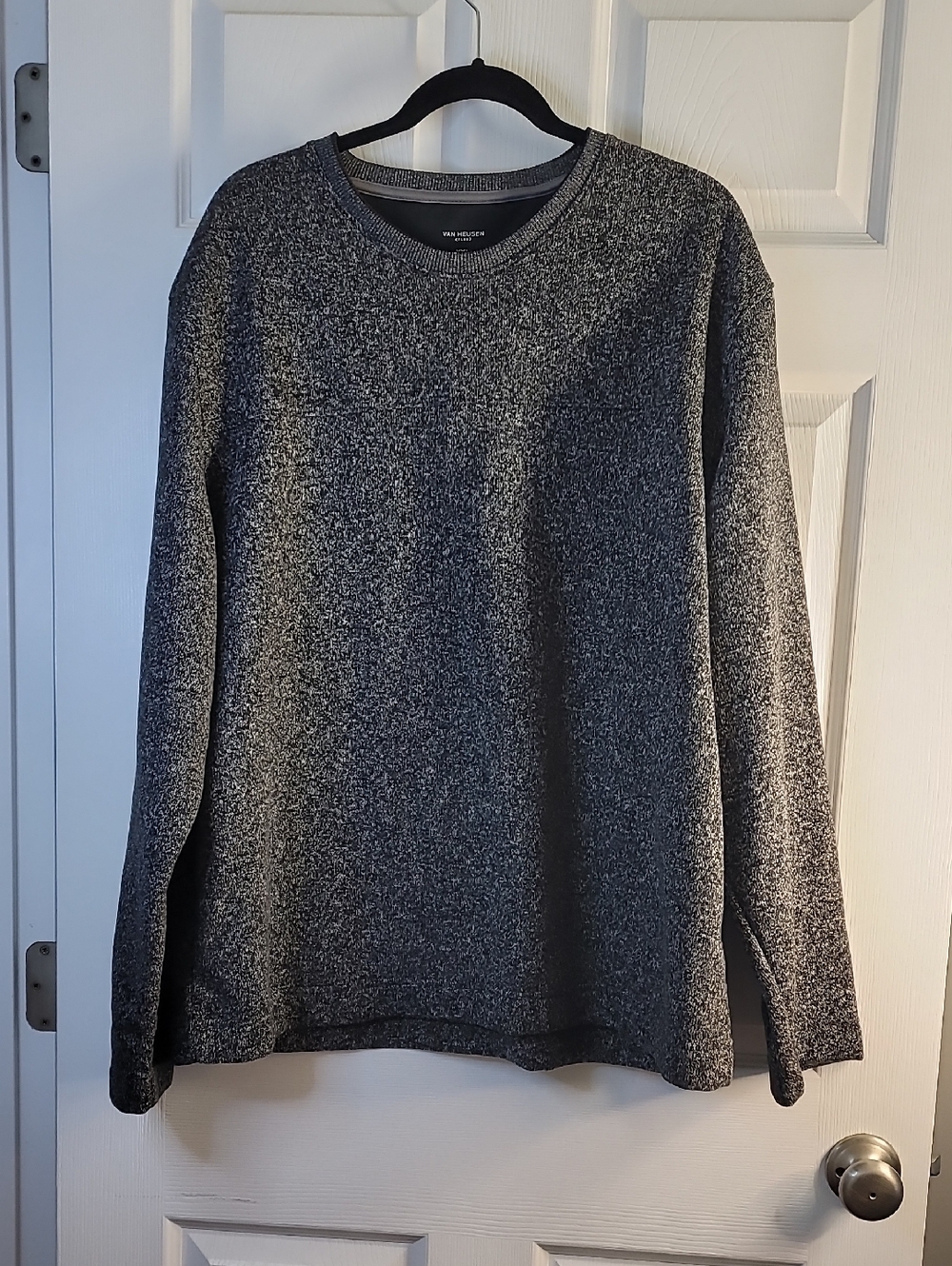 Van Heusen Gray Marled Crewneck Sweatshirt